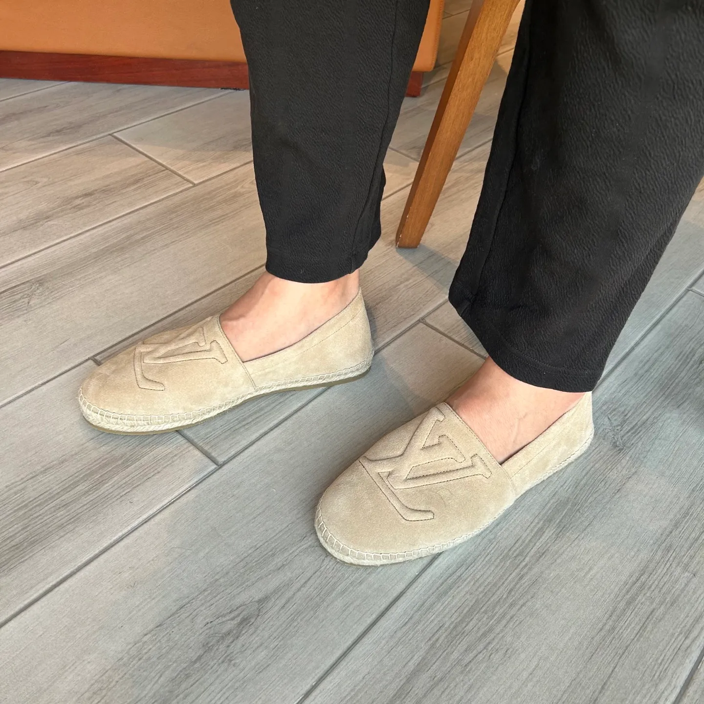 [L Family] Top P: 720💰-Size: 39-44 (customized at 38.45.46) L Family Freesstyle Men's Fisherman Shoes. 2026 Overseas🎆🎆[Spring and Summer New Style: Lv Fisherman Shoes] Material: calf suede, cowhide𥚃, rubber injection process, hemp rope with rubber outsole.